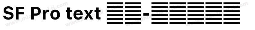 SF Pro text 系列字体转换